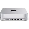 Satechi Aliuminio do Mac Mini USB-C (USB-C, 3x USB-A, czytnik kart micro/SD, lizdo prievadas) (sidabrinė)