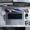 Port „Satechi Pro Hub Max USB-C“, skirtas „MacBook“ (2 x USB-C, USB-A, 4K HDMI, mikro / SD kortelių skaitytuvas, eternetas, lizdo prievadas) (tarpinis pilkas)