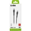 SBS TECABLETCC3M USB-C – USB-C 3m kabelis – juodos spalvos