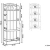 Beliani Rėmas augalams PADUA metalinis 156 cm 61 cm baltas