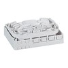 EFB FTTH paskirstymo dėžutė/lizdas, montuojamas ant vidinio DIN bėgelio/sienos, 4xSC Simplex/LC Duplex