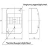 Elektro Plast 3.2 1x4 ant paviršiaus montuojamas modulinis skirstomasis skydas IP42 RNT 4S 3.2