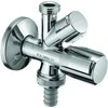 Kampinis ventilis Schell, 1/2" x 1/2" x 3/4" , kombinuotas