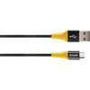 USB kabelis Schwaiger USB-A - mikroUSB 1,2 m geltona (WKUM10511)