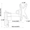 Laikiklis Schwaiger Schwaiger WAH 13"-30" 1TFT 2Gelenke Max.18Kg juodas