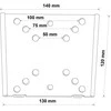 Schwaiger LWH1323511 televizoriaus sieninis laikiklis Fix
