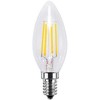 Segula LED žvakė permatomas E14 3.2W 270Lm 2700K, reguliuojamo ryškumo