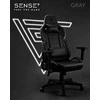 Žaidimų kėdė Sense7 Sentinel Gaming Chair, Juoda-pilka