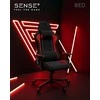 Žaidimų kėdė Sense7 Spellcaster fabric Gaming Chair, Juoda-raudona