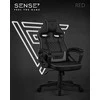 Žaidimų kėdė SENSE7 Knight, Pilka (odinė)