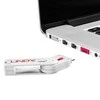 USB Priedas - LINDY USB A Prievado Blokatorius 4 vnt. + Raktas, Rožinis
