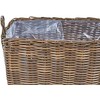 Beliani 2 gėlių krepšelių rinkinys ORMOS 53/59 cm Rudas technoratanas