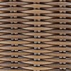 Beliani 2 gėlių krepšelių rinkinys ORMOS 53/59 cm Rudas technoratanas