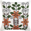 Beliani Lumarko 2 medvilninės dekoratyvinės pagalvės su augaliniu motyvu 50 X 50 cm įvairiaspalvis Vellore!