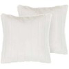 Beliani 2 dekoratyvinės pagalvėlės plaukuotas 45 x 45 cm baltas PUMIL