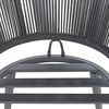 Beliani 2 sodo kėdžių su pagalvėlėmis komplektas MILETO, metalinis, pilkas