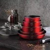 12 vnt. indų rinkinys, “Metallic Line” Burgundy Edition | Berlinger Haus BH-1674