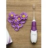 Dantų šepetėlis SEYSSO Baby Penguin balta ir-violetinė