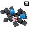 Klaviatūra Keychron Sharkoon SKILLER SAC20, keycap (juoda, 115 vienetų, ISO išdėstymas (DE))