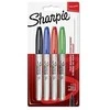 Markeriai Sharpie Fine 4 vnt (juodas, mėlynas, raudonas, žalias) - 1985858