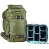 Kameros kuprinė - Shimoda Action X30 V2 pradedančiųjų rinkinys Armijos, su ritininio tipo prieiga, paminkštintomis kišenėmis, žalia