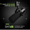 Shure | Dinaminis vokalinis mikrofonas su įmontuotu pirminiu stiprintuvu | SM7DB | Juodas