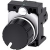 Siemens Potencjometr 22mm apvalus juoda 4.7kOhm 3SU1200-2PR10-1AA0