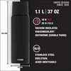 Termosas Sigg Gemstone IBT Selenite 1.1l | juodas