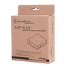Silverstone 5.25" to 3.5" & 2.5" Bay Converter, Juodas