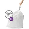 Simple Human Šiukšlių maišai 20 vnt - dydis K 35-45L / paprastas žmogus