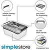 ORPLAST Viršelio talpyklA ir 4 skyriai Organizatorius su SimpleStore laikikliu 12.5 L
