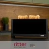 Ritter skrudintuvas 630000 Volcano 5, juodas, ilgas skrudintuvas su elegantišku stiklu f