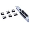 Šakotuvas Smart Keeper Smartkeeper SMARTKEEPER Basic USB prievado užraktas 6 - 1x raktas + 6x dangtelis, juodas