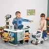 Smoby Prekių Prikrovimo Vežimėlis su Elektronine Kasa, Skaneriu, Svarstyklių ir Šaldytuvu