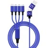 Smrter smrter Hydra ELITE 6in1 Nylon-Ladekabel USB kabelis Tipas Lightning, mėlyna mažmeninė prekyba