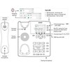 SNOM D717 VoIP stalinis telefonas, baltas