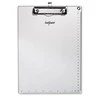 Sztuka Rodzinna Snopake 15788 - Portablocco metallico formato A4, con clip resistente e guide di misurazione, colore: Argento metallizzato
