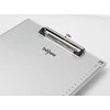 Sztuka Rodzinna Snopake 15788 - Portablocco metallico formato A4, con clip resistente e guide di misurazione, colore: Argento metallizzato