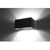 Sollux Lighting Sieninis šviestuvas QUAD MAXI juodas