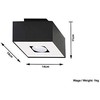 Sollux Lighting Lubinis šviestuvas MONO 1 juodas