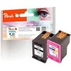 Peach PI300-808 rašalo kasetė Juoda, Žydras, Rausvai raudona, Geltona 2 vnt