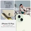 Spigen Thin Fit dėklas skirtas Apple iPhone 15 Plus,  spalva - Mute Beige