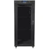 LANBERG FF01-8822-12BL laisvai pastatomas stovas 19 colių savaime surenkamas plokščias paketas 22U/800x800mm juodas stiklinių durų LCD