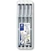 Staedtler Pisak su atramentem pigmentowym komplektas 4 vnt. (0.1 0.3 0.5 0.7mm) Staedtler