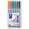 Staedtler STAEDTLER Folienstift Lumocolor M nonperm 6st