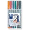 Staedtler STAEDTLER Folienstift Limocolor F nonperm 6St
