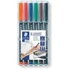 Staedtler STAEDTLER Folienstift Limocolor F perm 6St