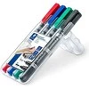 Staedtler STAEDTLER Perm.Marker Lumocolor duetas 4st Box