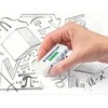 Staedtler 525 B, Baltas, 65 mm, 23 mm, 13 mm, Latex, Phthalate, PVC