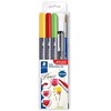 Kūrybinis rinkinys STAEDTLER 3001 STB5-2, 3 spalvų žymekliai, rašiklis ir teptukas
